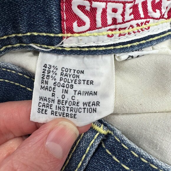 Vintage Jeans Blue Denim Braxton Stretch 1980s Taiwan Retro 5 Pocket High Waist - Picture 5 of 15